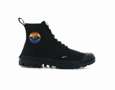 Botas Palladium PAMPA SMILEY PRIDE Hombre Negras | Costa Rica-87340